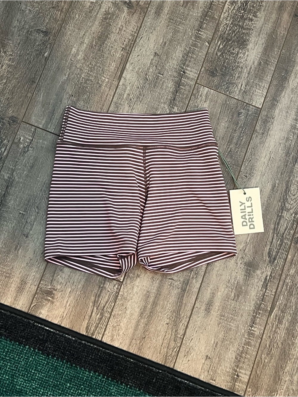 Daily Drills Striped Taffy & Mocha Shorts